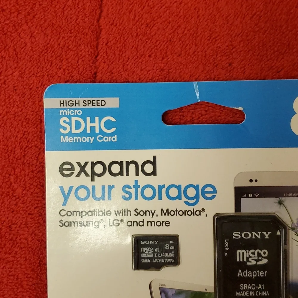 8 GB SONY SDHC Micro Memory card